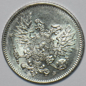Finland 1917 25 Pennia Eagle animal 294488 combine shipping