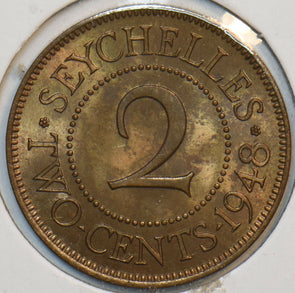 Seychelles 1948 2 Cents 297467 combine shipping