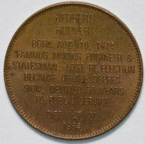 1929 ~70 Herbert Hoover token 31st President Of United States 292501 combine sh