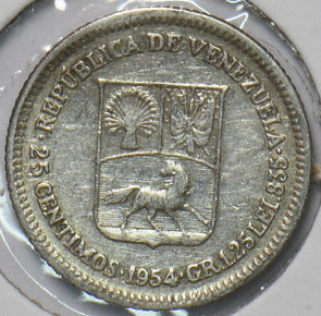 Venezuela 1954 25 Centimos Horse animal 902711 combine shipping