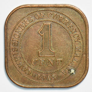 Malaya 1943 Cent 153357 combine shipping