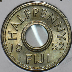 Fiji 1952 1/2 Penny 196346 combine shipping