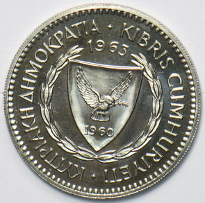 Cyprus 1960 100 Mils Mouflon animal Proof 296229 combine shipping