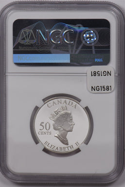 Canada 2003 50 Cents Silver NGC Proof 70 Ultra Cameo Saskatchewan Perfect 70 NG1