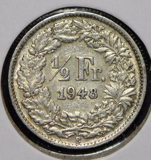 Switzerland 1948 1/2 Franc  150042 combine shipping