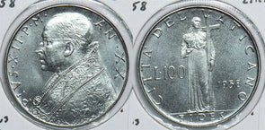 Vatican 1958 100 Lire 299081 combine shipping