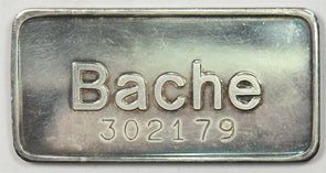 Silver Bar Bache 302179 1 Oz Silver Green Toning U0407