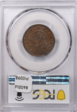 Netherlands East Indies 1898 Cent PCGS MS 62 BROWN PI0098 combine shipping