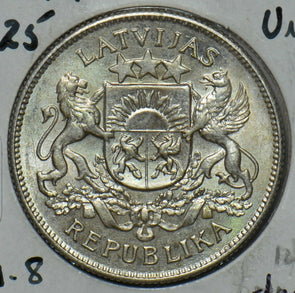 Latvia 1925 2 Lati UNC KM 8 490773 combine shipping