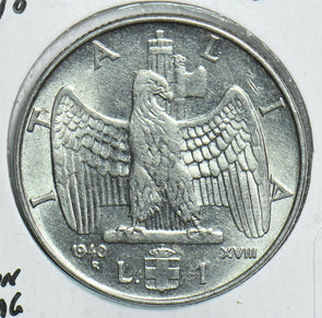 Italy 1940 Lira Eagle animal 198129 combine shipping
