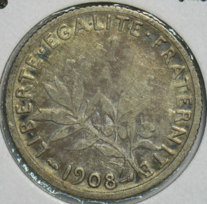 France 1908 Franc 152924 combine shipping