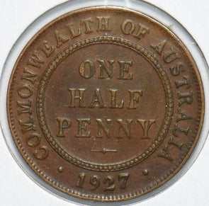 Australia 1927 1/2 Penny 192577 combine shipping