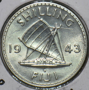 Fiji 1943 S Shilling 195128 combine shipping