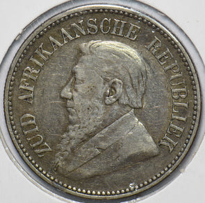 South Africa 1896 2 1/2 Shillings Lion animal Eagle 490595 combine shipping
