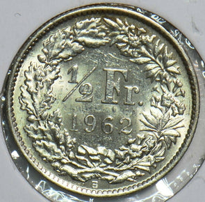 Switzerland 1962 1/2 Franc 298040 combine shipping