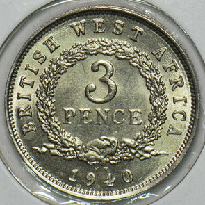 British West Africa 1940 3 Pence 297749 combine shipping