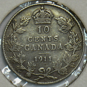 Canada 1911 10 Cents 153072 combine shipping