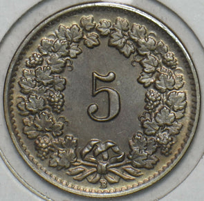 Switzerland 1949 5 Rappen UNC 196220 combine shipping
