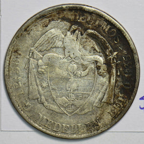 Colombia 1883 5 Decimos 491381 combine shipping