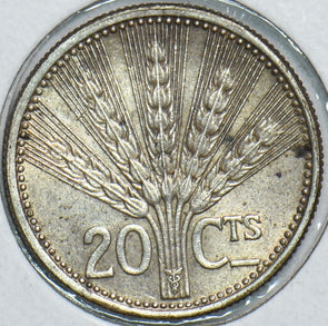 Uruguay 1954 20 Centesimos 198500 combine shipping