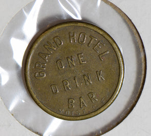 1900 ~90 Grand Hotel Token U0085 combine shipping