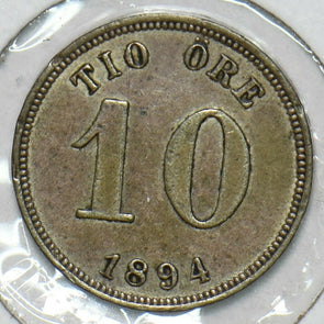 Sweden 1894 10 Ore 196917 combine shipping