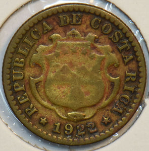 Costa Rica 1922 10 Centimos 297527 combine shipping
