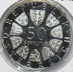Austria 1974 Silver 50 Schilling 292521 combine shipping