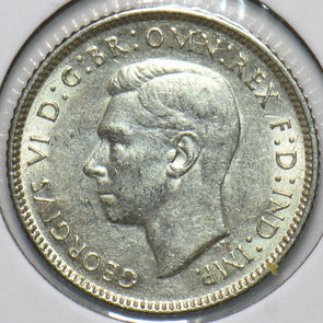 Australia 1942 6 Pence Kangaroo animal Ostrich Georgivs VI 902067 combine shippi