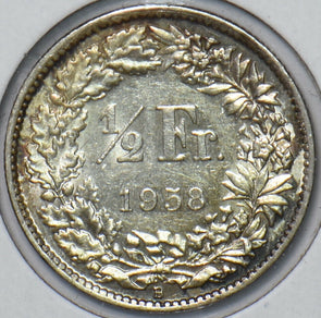 Switzerland 1958 1/2 Franc 151235 combine shipping