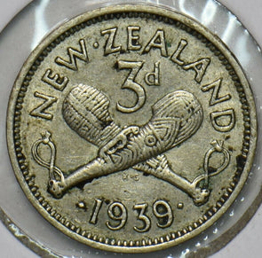 New Zealand 1939 3 Pence 903639 combine shipping