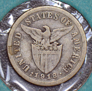 Philippines 1918 10 Centavos  190222 combine shipping