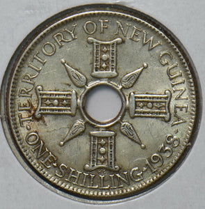New Guinea 1938 Shilling 294545 combine shipping