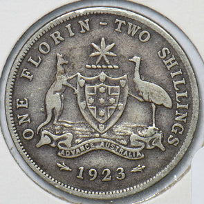 Australia 1923 Florin Kangaroo animal Emu 150674 combine shipping