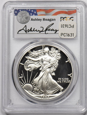 1988-S Silver Eagle Reagan legacy series PCGS PR69DCAM PC1659