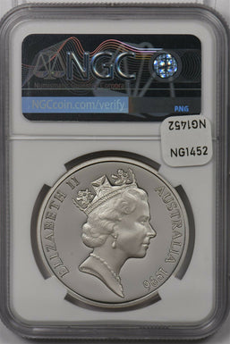 Australia 1996 5 Dollar silver NGC Proof 70UC Henry Lawson Perfect 70 NG1452 com