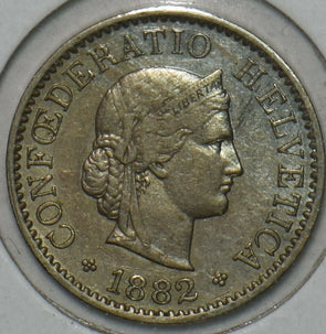 Switzerland 1882 5 Rappen 196345 combine shipping