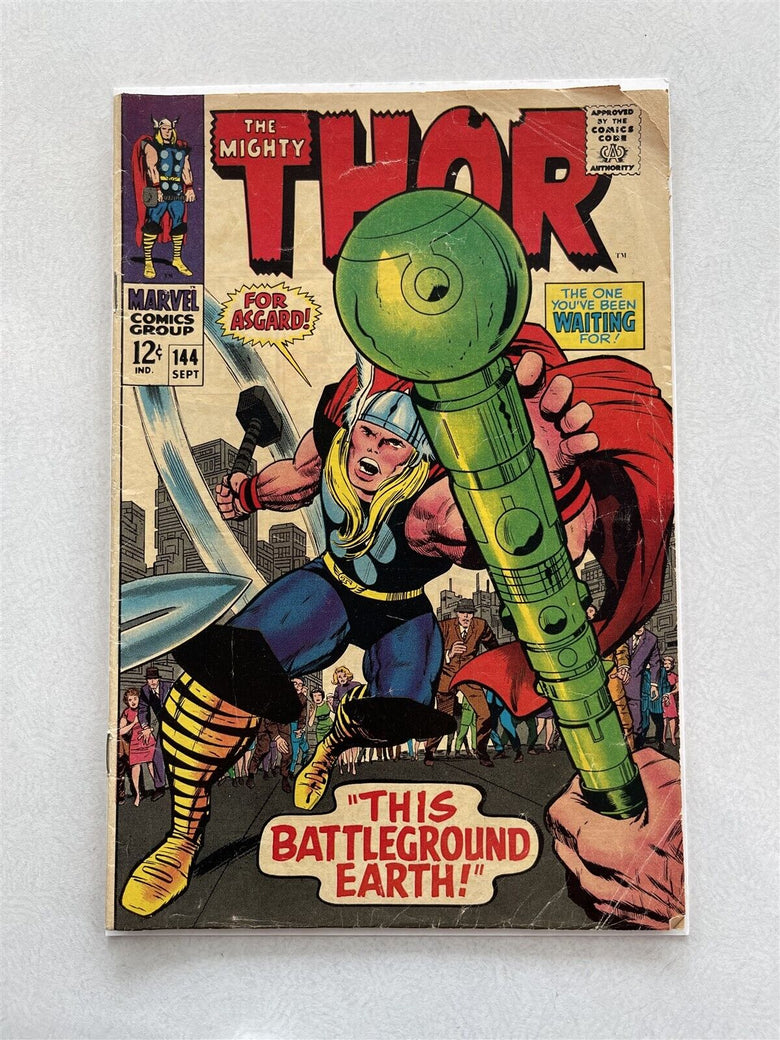 The mighty Thor Issue#144 Spet, 1967 "Abandoned on Earth" Decent used copy off-w