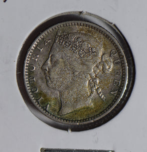 Straits Settlements 1901 10 Cents silver  S0266 combine shipping