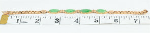 GIA Certified Enhanced Jadeite 18K Gold Bracelet GB0003