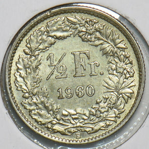 Switzerland 1960 1/2 Franc 197285 combine shipping
