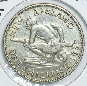 New Zealand 1935 Shilling 298643 combine shipping