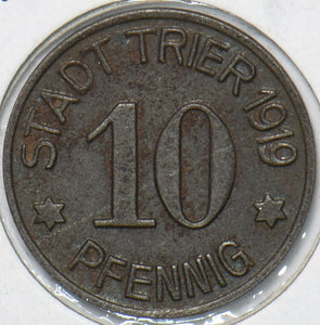 Germany 1919 10 Pfennig City of Trier 296447 combine shipping