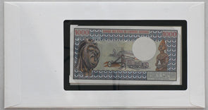 Chad 1984 1000 Francs (1980) Bank of all nations. 60 Francs stamp canc. RC0593 B