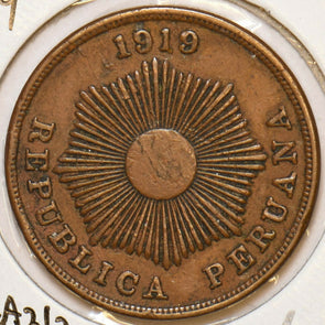 Peru 1919 2 Centavos 297686 combine shipping