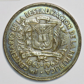 Dominican Republic 1963 1/2 Peso 0 240862 combine shipping