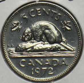 Canada 1972 5 Cents Beaver animal CH BU 152232 combine shipping