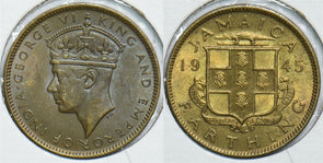 Jamaica 1945 Farthing 299065 combine shipping