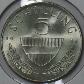 Austria 1963 5 Schilling Horse animal 193369 combine shipping