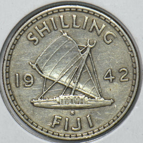 Fiji 1942 Shilling 151120 combine shipping